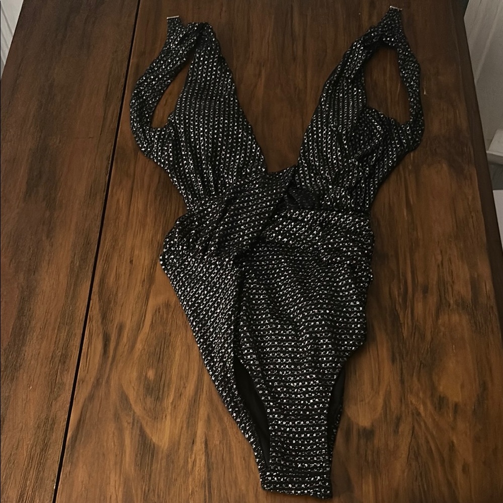 Stylish Black and White One Piece